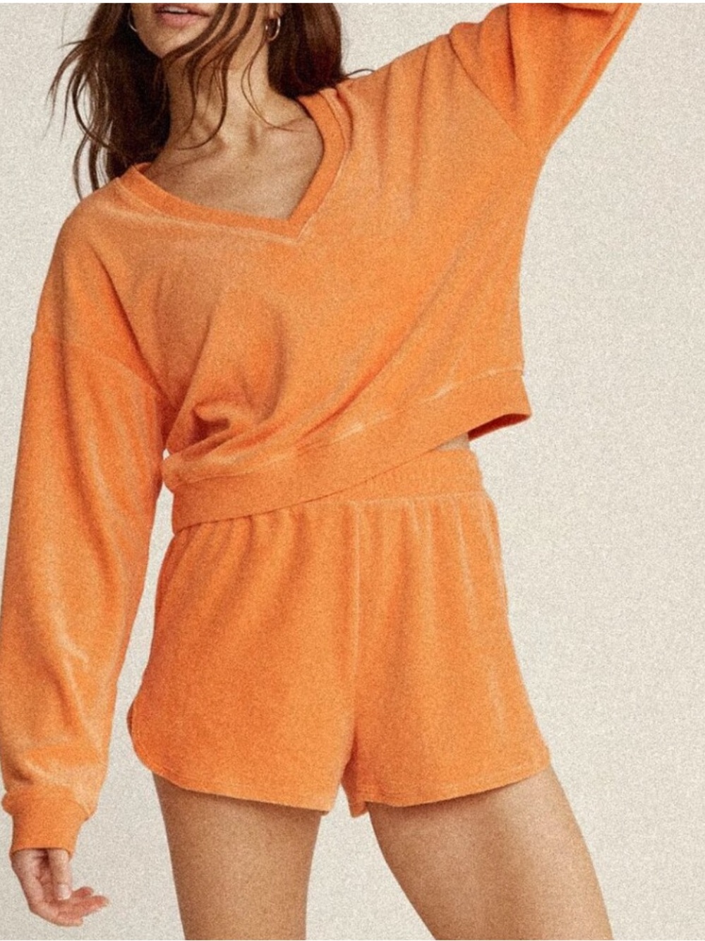 Beyond Yoga Terry Orange Set